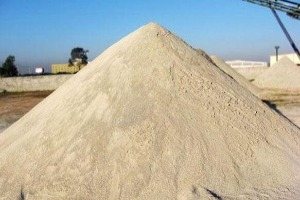 Monte de areia lavada