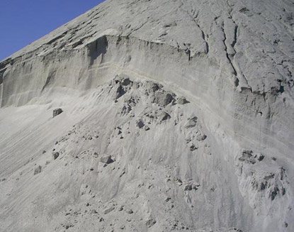Monte de pó de pedra
